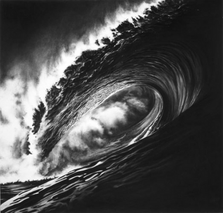 Untitled (Hellâs Gate), 2001. Charcoal on paper, 70-1/4 x 73-1/2 inches. MP D-416