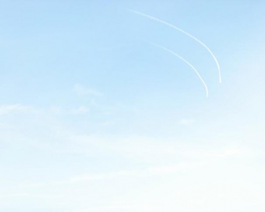 Contrails (R-4808N Restricted Airspace, Nevada), 2012.