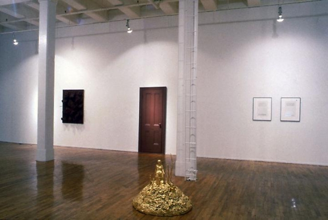 "...but the flesh is weak.," installation view, 1990. Metro Pictures, New York.