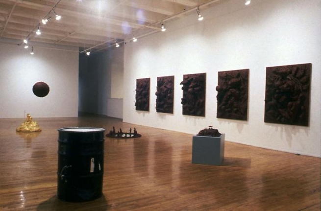 "...but the flesh is weak.," installation view, 1990. Metro Pictures, New York.