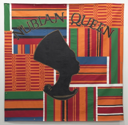 Nubian Queen, 1993. Latex on tarpaulin, 96 x 96 inches (243.8 x 243.8 cm).
