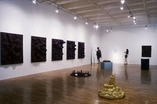 "...but the flesh is weak.," installation view, 1990. Metro Pictures, New York.