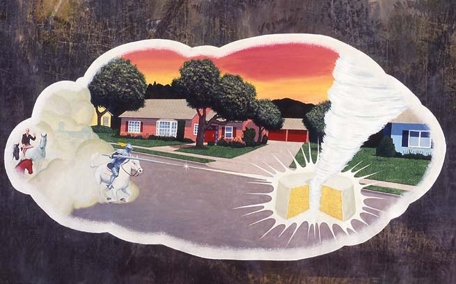The Woman in the Wilderness (detail), 2005. Acrylic on oil cloth, 78 feet, 9 inches long, 15 feet high (2400 cm long, 457.2 cm high). MP 162