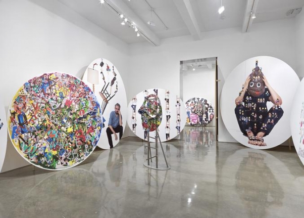 Olaf Breuning, "The Life." Installation view, 2015. Metro Pictures, New York.