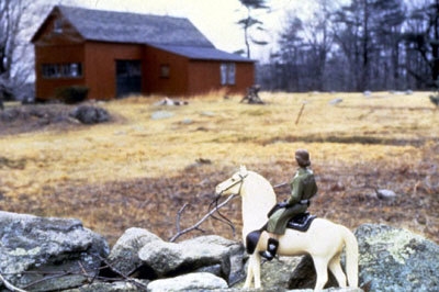 Laurie Simmons Woman/Green Shirt/Red Barn, 1979