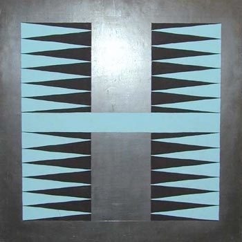 Sherrie Levine, Untitled (Lead Chevron #4), 1987