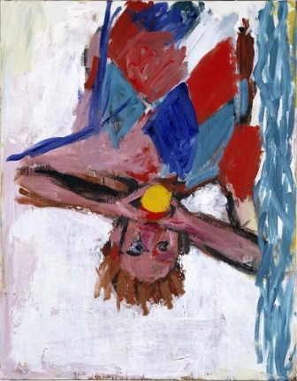 Georg Baselitz Orangenesser III, 1982 oil on canvas