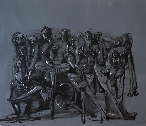 George Condo, Gray Ballet, 1998
