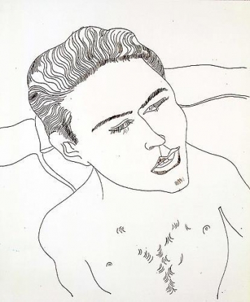 Andy Warhol Unidentified Male, 1957