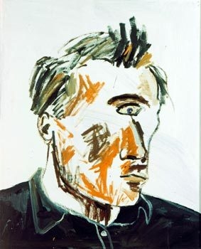 Albert Oehlen Ich seh Dich I, (Selbsportrait: Einauge), 1983