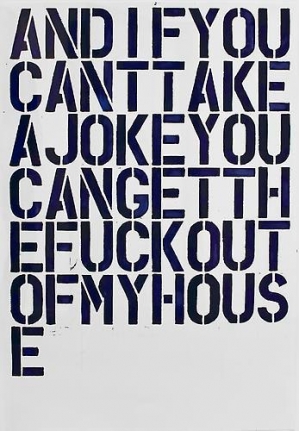 Christopher Wool Untitled (And If You Can't...), 1992