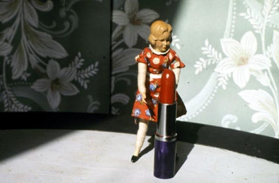 Laurie Simmons Pushing Lipstick (The Approach), 1979