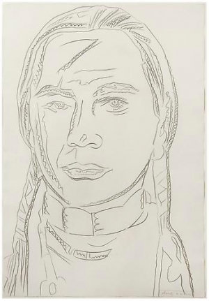 Andy Warhol, The American Indian (Russell Means), 1976