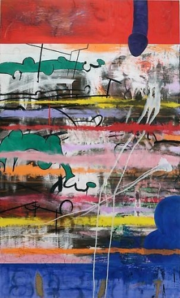 Carroll Dunham, Brain Secretes Thought, 1985-86
