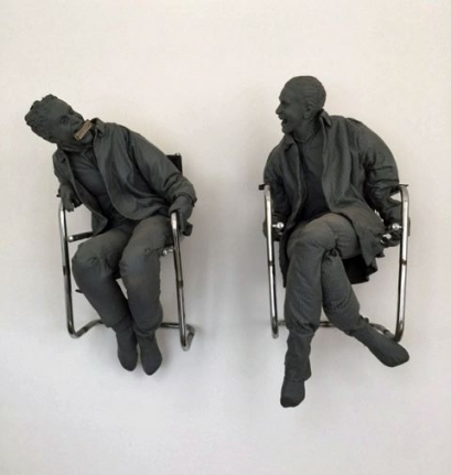 Juan Muñoz Two Men with Harmonica, 2001