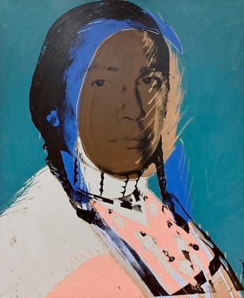 Andy Warhol, The American Indian (Russell Means), 1976.