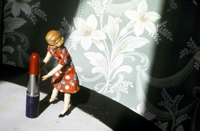 Laurie Simmons Pushing Lipstick (Spotlight), 1979