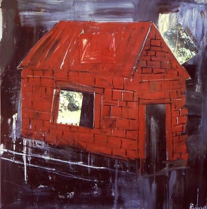 Albert Oehlen Rotes Haus, 1985