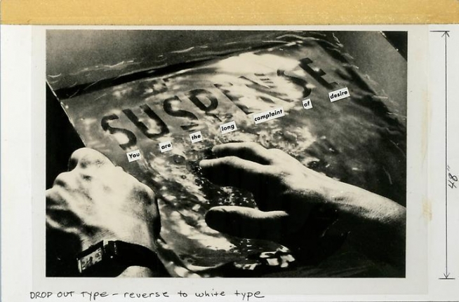 Barbara Kruger, Untitled (You are the long complaint of desire), 1986