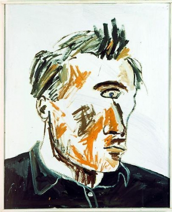 Albert Oehlen Ich seh Dich I (Self portrait: Einauge), 1983