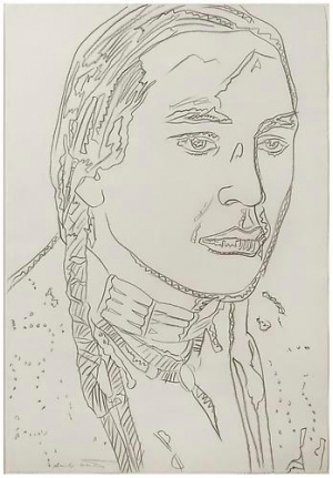 Andy Warhol, The American Indian (Russell Means), 1976