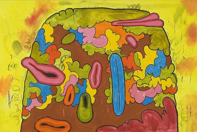Carroll Dunham, Mound F, 1992