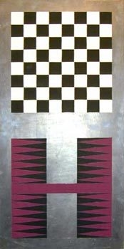 Sherrie Levine Untitled (Lead Checks / Lead Chevron: 11) 1988