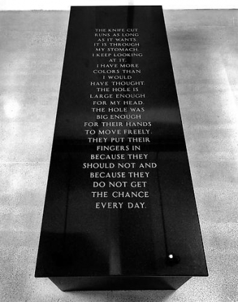 Jenny Holzer, Laments: The new disease came..., 1989