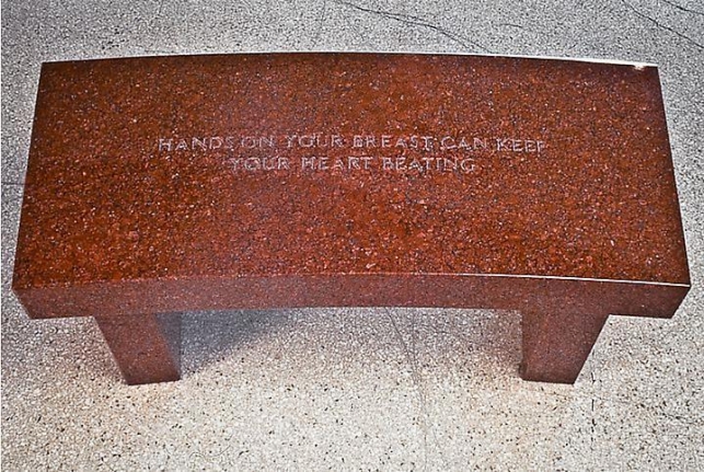 Jenny Holzer, Survival Series: Hands on your breast..., 1989