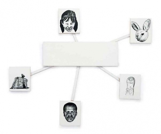 Mike Kelley, Snowflake (center and peripheries #3), 1990