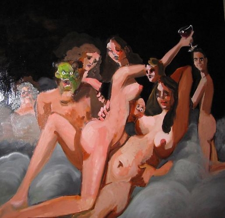 George Condo, Nocturnal Figure Composition, 2004