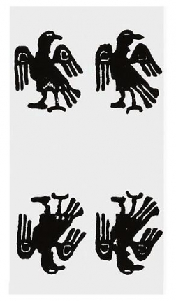 Christopher Wool, Untitled (Four Birds), 1990
