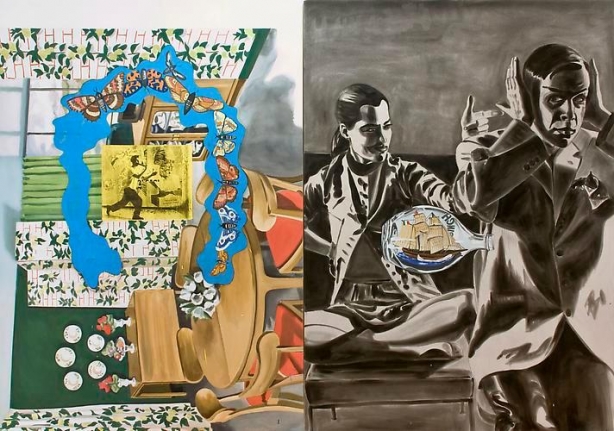 David Salle Shooting, 1995