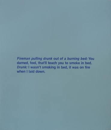 Richard Prince, Fireman and a Drunk, 1988