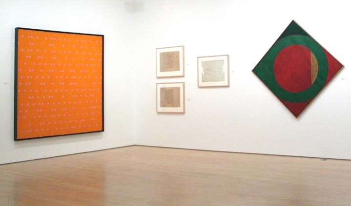 Larry Poons dot paintings