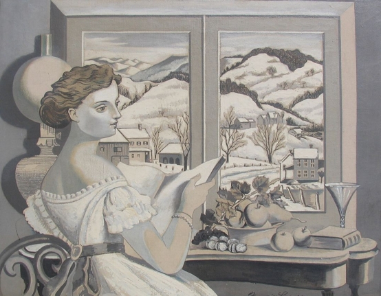 Oil painting by Francis Criss entitled "Winter Morning".