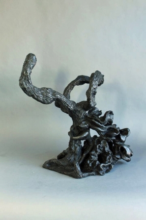 Yulla Lipchitz bronze sculpture entitled "Woman Twined with Tree Trunk".