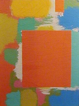 Carl Holty untitled circa 1965 oil painting.