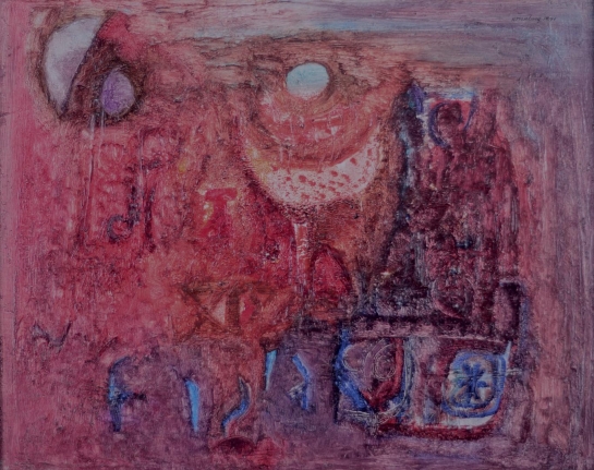 Ralph Rosenborg oil painting entitled "Full Moon".