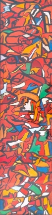 Untitled (MaFr004) painting by Fred Martin in pastel and acrylic.