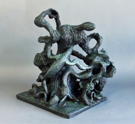 Yulla Lipchitz bronze entitled "Man, Woman & Creatures".