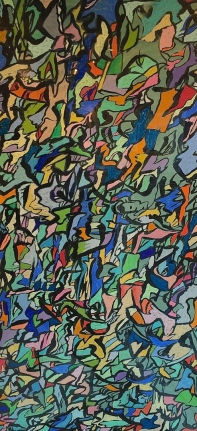 Untitled (MaFr007) painting by Fred Martin in pastel