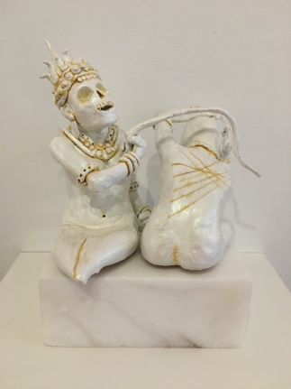 Jaishri Abichandani Before Kali (94-95) 2015 Clay and paint Height: 10"