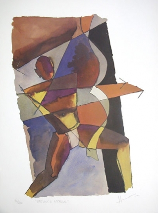 M. F. Husain Set of 10 Signed Serigraphs Serigraph print Various sizes
