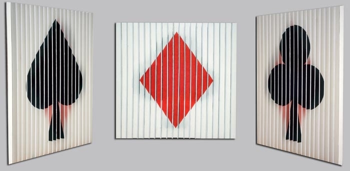 Amjad Ali Talpur DIFFERENT POINT OF VIEW 4 2008 Acrylic on wasli paper 13 x 12 in.