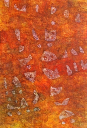 UNTITLED 15 2008 Acrylic on canvas 75 x 50 in.