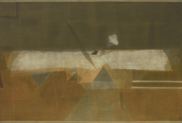 Manish Pushkale UNTITLED LIGHT 2008 Oil on canvas 48 x 76 in. NFS