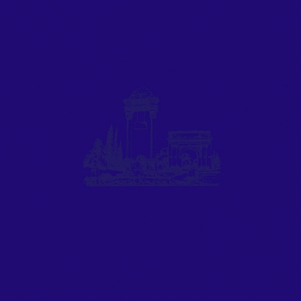 Abdullah M. I. Syed Structures of Culture Vultures: Blue 2017 Clear spot printing on archival paper in 25 parts 65 x 65 in
