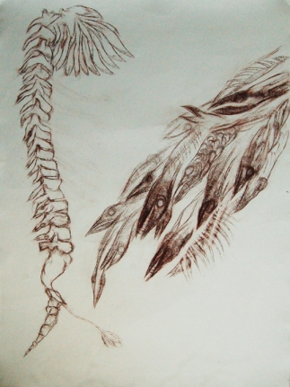 Dhali Al Mamoon LOST MEMORY 3 2014 Lead pencil on paper 42 x 30 in.
