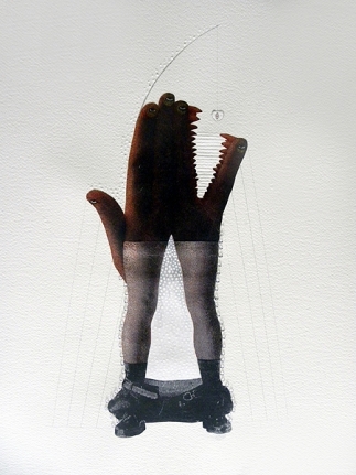 Avishek Sen, Untitled 6, 2010, Mixed media on paper, 18 x 24 in
